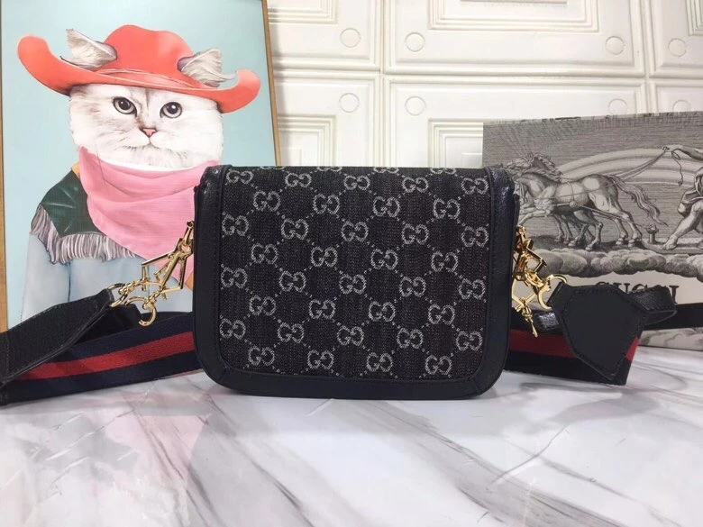 Gucci Double G Horsebit 1955 GG mini bag 658574 2 m