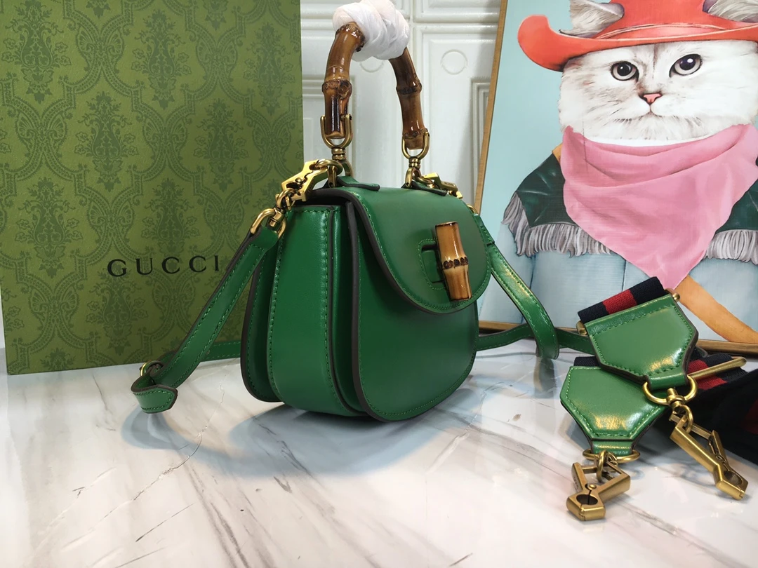 Gucci Double G Bamboo 1947 mini top handle bag 18 686864-17