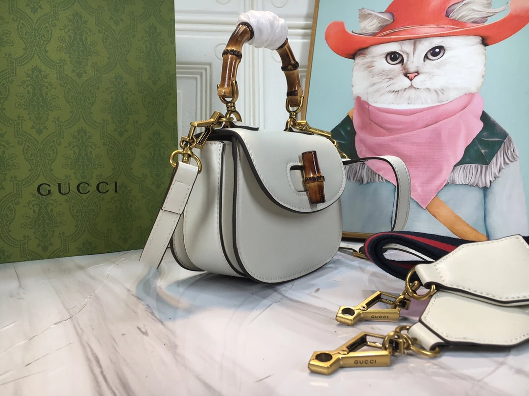 Gucci Double G Bamboo 1947 mini top handle bag 3 686864-2