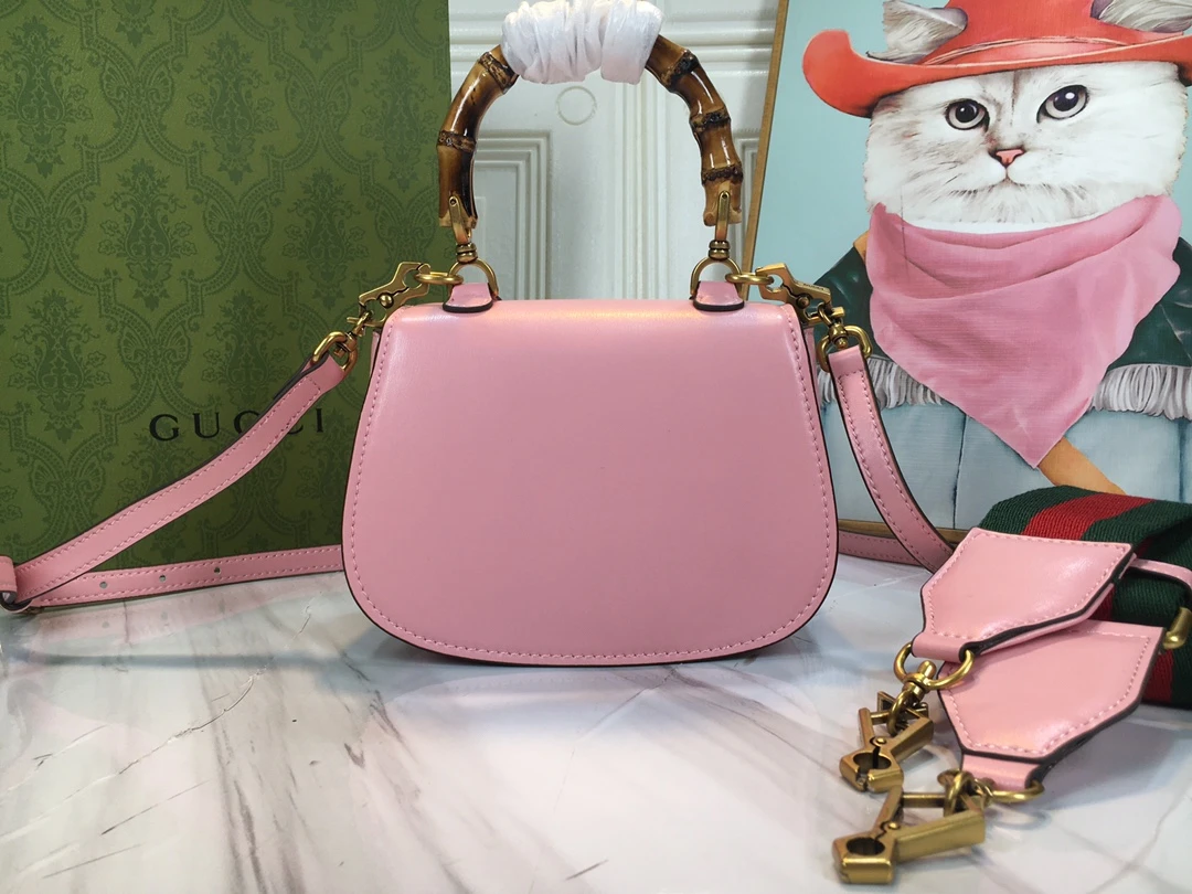 Gucci Double G Bamboo 1947 mini top handle bag 24 686864-23