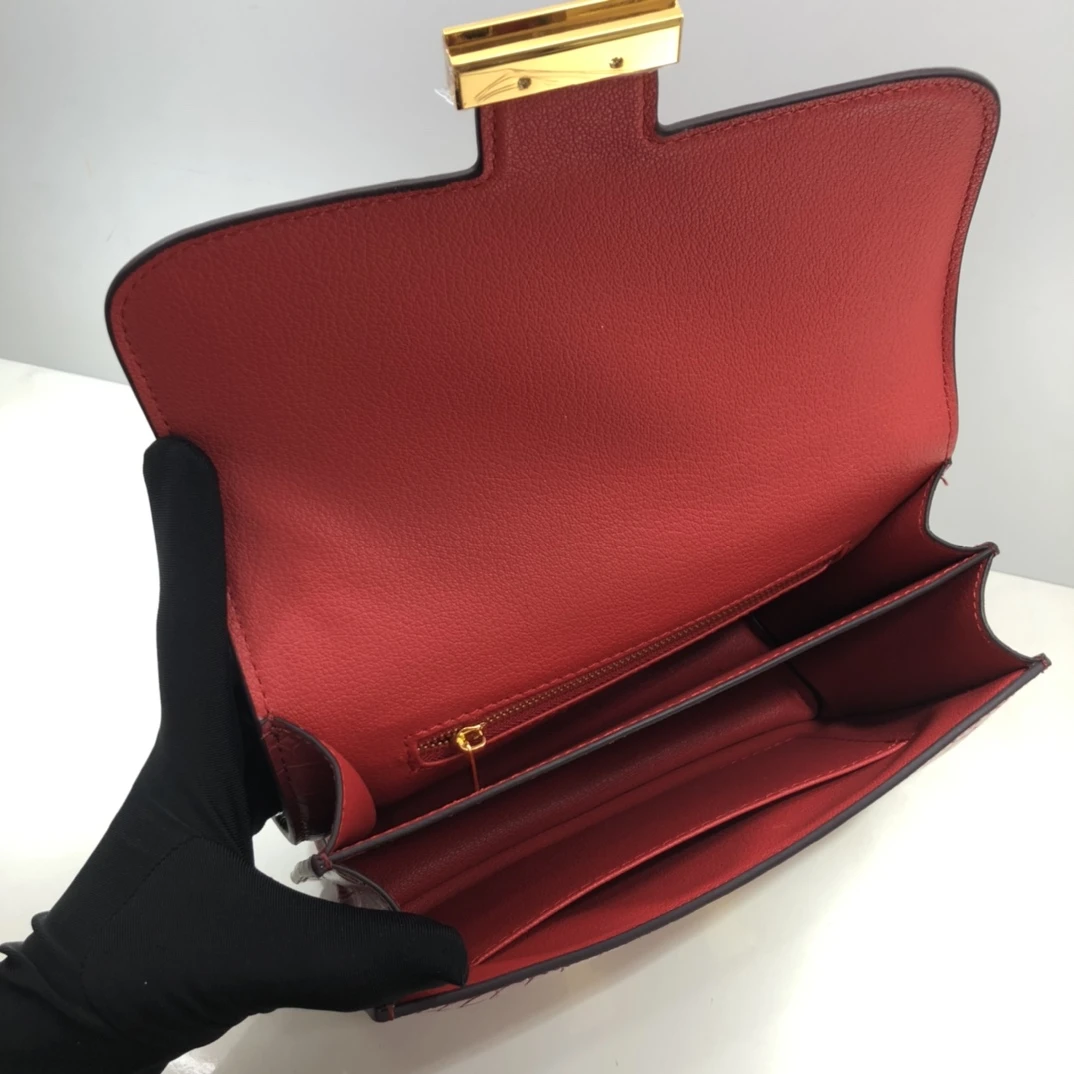 Hermes Constance Crocodile Leather Pattern Cross Body Bag 13 Cons