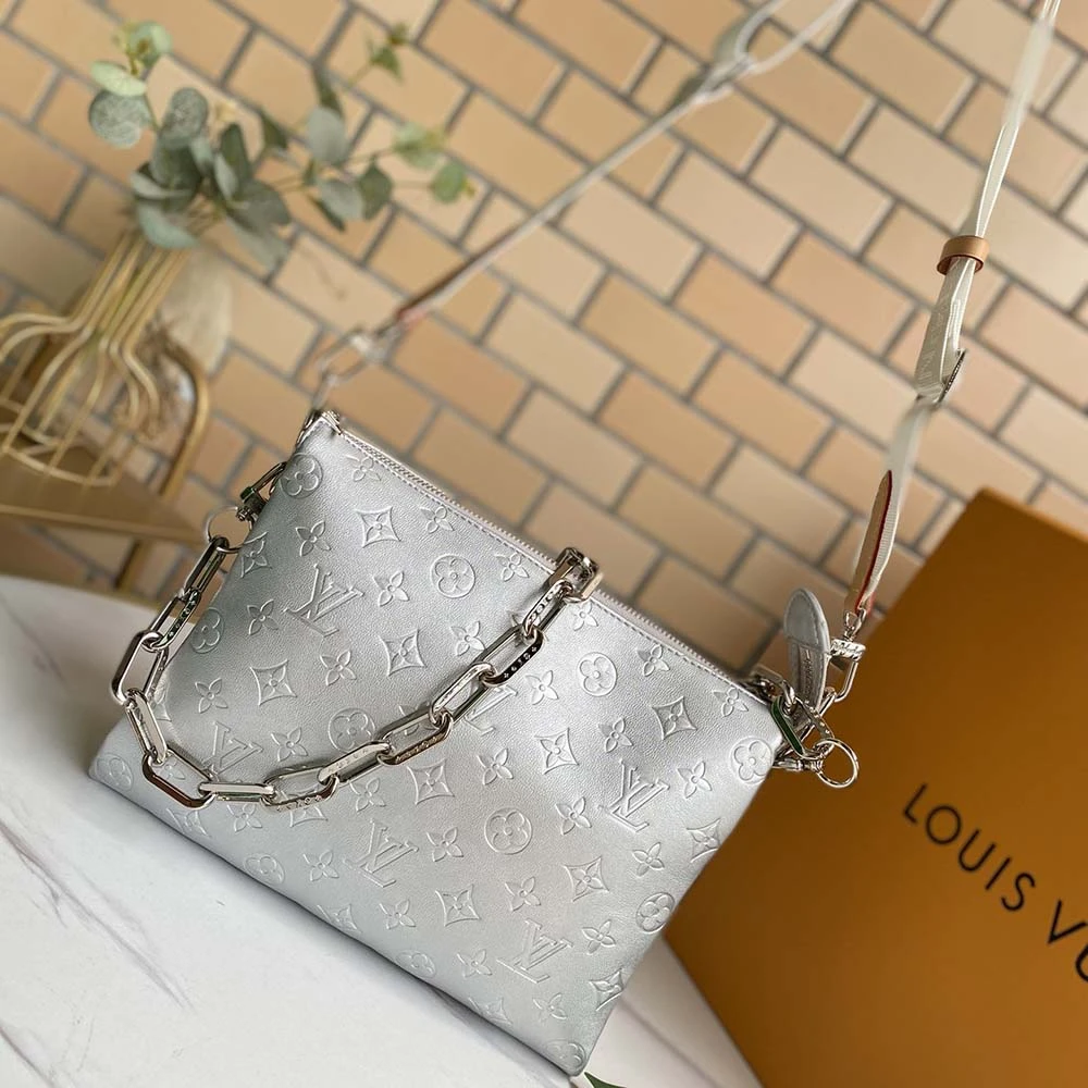 Louis Vuitton COUSSIN PM M57790 BLACK/WHITE/RED 8 Coussin