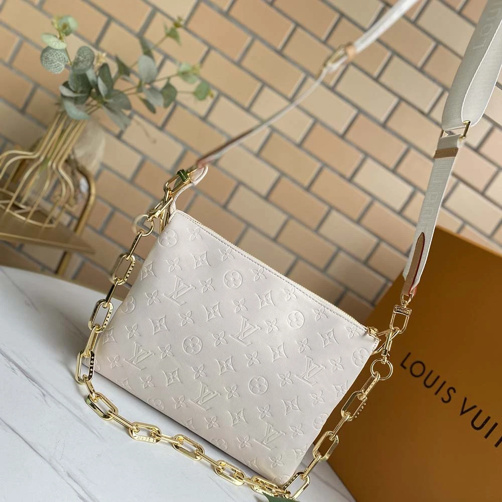 Louis Vuitton COUSSIN PM M57790 BLACK/WHITE/RED 11 Coussin