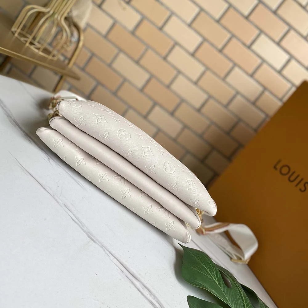 Louis Vuitton COUSSIN PM M57790 BLACK/WHITE/RED 14 Coussin