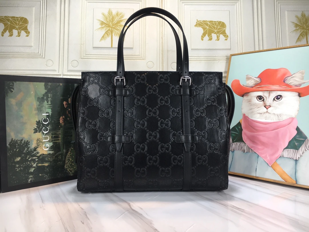 Gucci Double G embossed tote bag 1 EE