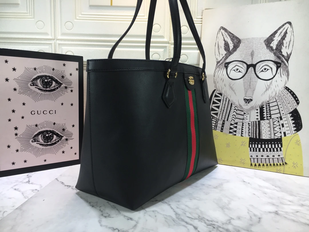 Gucci Ophidia leather tote 3 EEblk