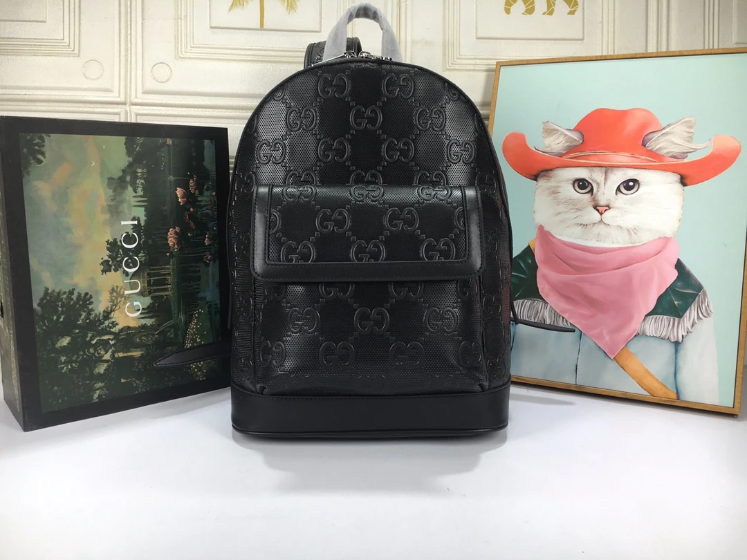 Gucci Double G embossed backpack 1 EE
