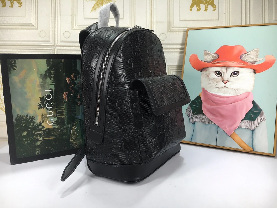 Gucci Double G embossed backpack 2 EE