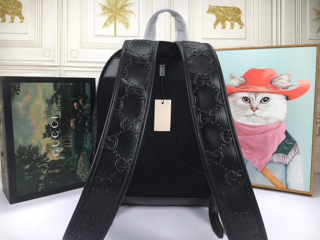 Gucci Double G embossed backpack 3 EE