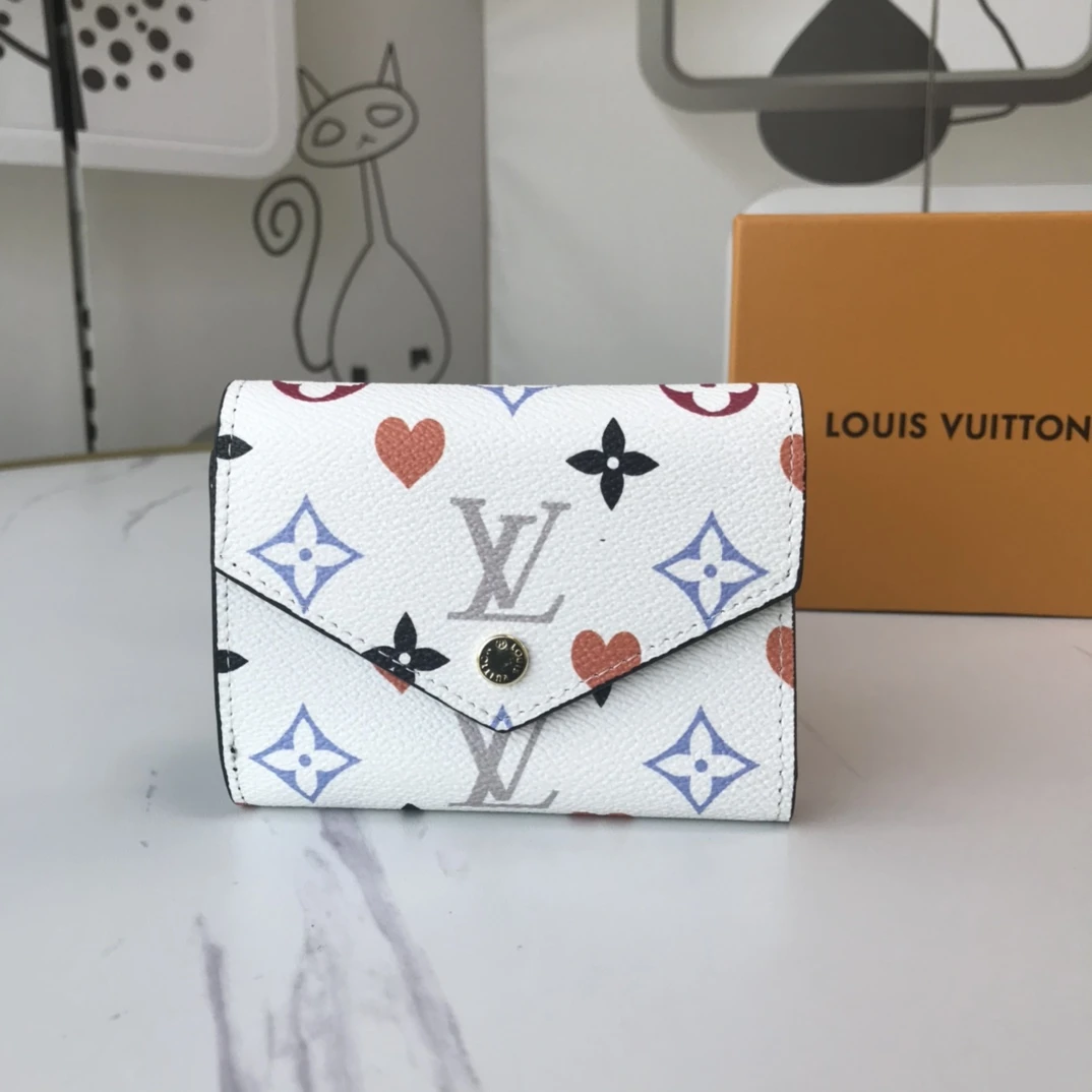 Louis Vuitton AAA-GAME ON ZOe WALLET M41938 Black/White 10 GAME ON ZOE WALLET M