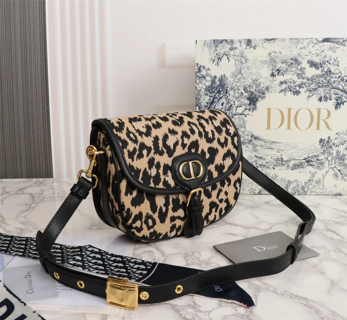 Dior Leopard Medium Bobby Bag 22cm 2 Leopard Medium Bobby Bag