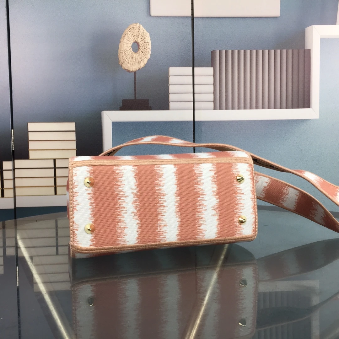 Dior MEDIUM LADY D-LITE BAG Blue/Red/O 3 MORF