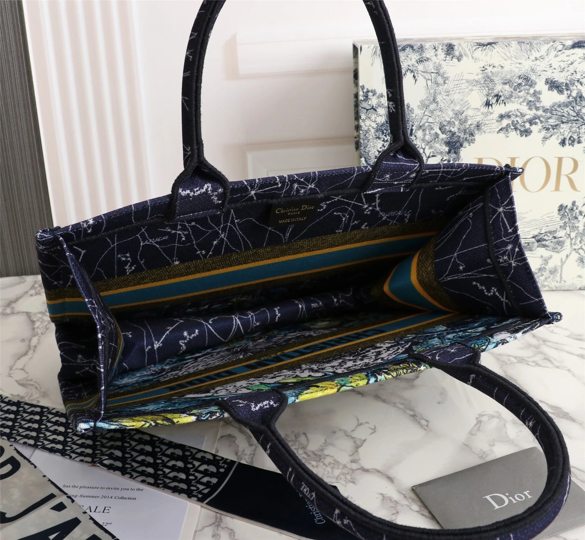 Dior Blue Medium/Large Dior Book Tote- 36/42cm 7 MZB