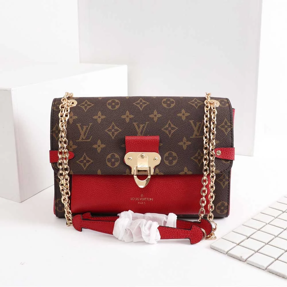 Louis Vuitton VAVIN PM M43931 BLACK/RED/NAVY 11 M