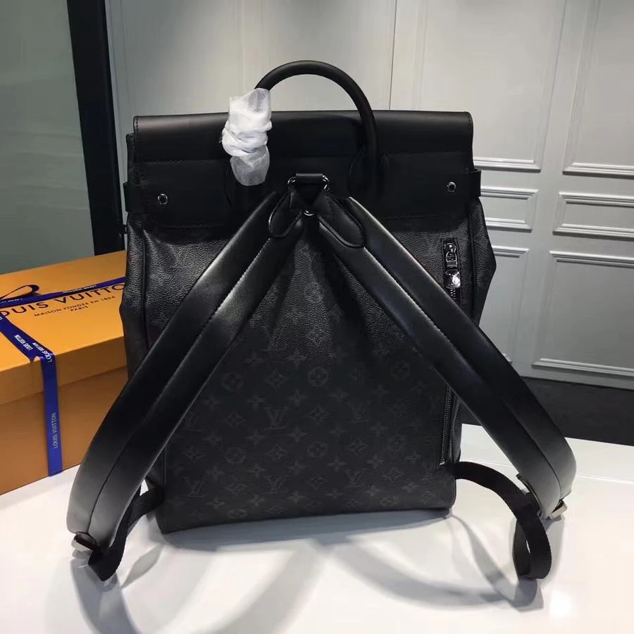 Louis Vuitton AAA-STEAMER BACKPACK M44052 Black 2 M Black Mono
