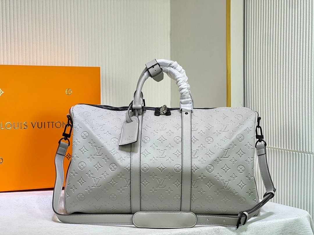 Louis Vuitton Keepall Bandouliere 50- Silver 1 MS