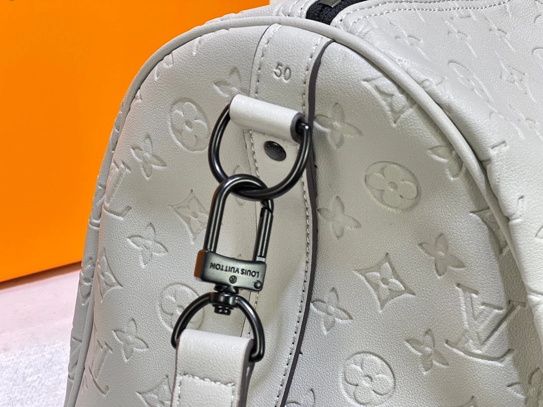 Louis Vuitton Keepall Bandouliere 50- Silver 3 MS