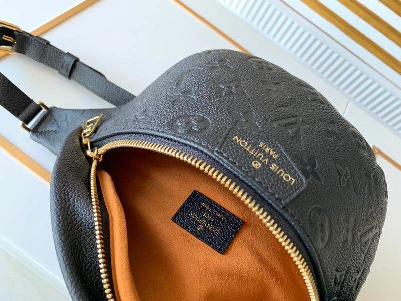 Louis Vuitton AAA-Monogram Empreinte Bumbag Black/Beige 10 M