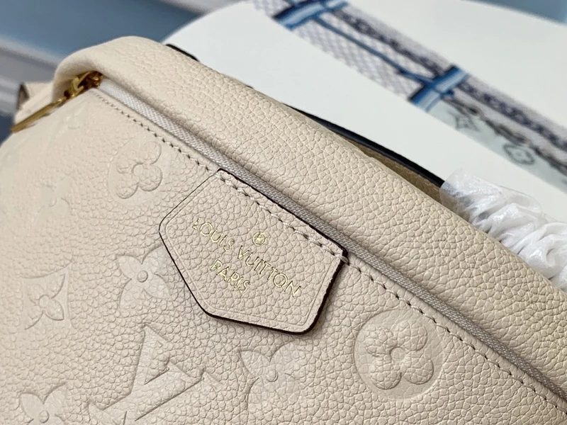 Louis Vuitton AAA-Monogram Empreinte Bumbag Black/Beige 3 M
