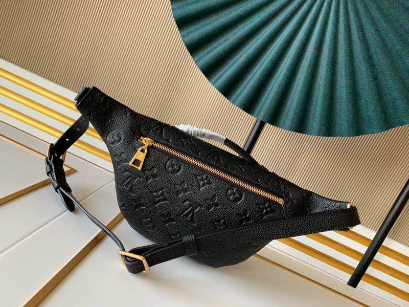 Louis Vuitton AAA-Monogram Empreinte Bumbag Black/Beige 8 M