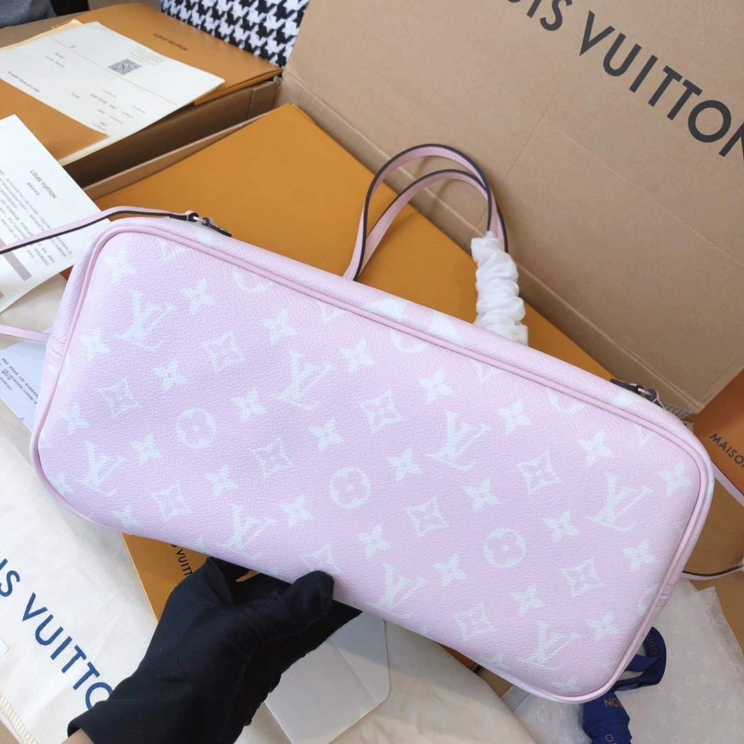 Louis Vuitton Escale Neverfull MM M45127 Pink/Blue/Red 4 M