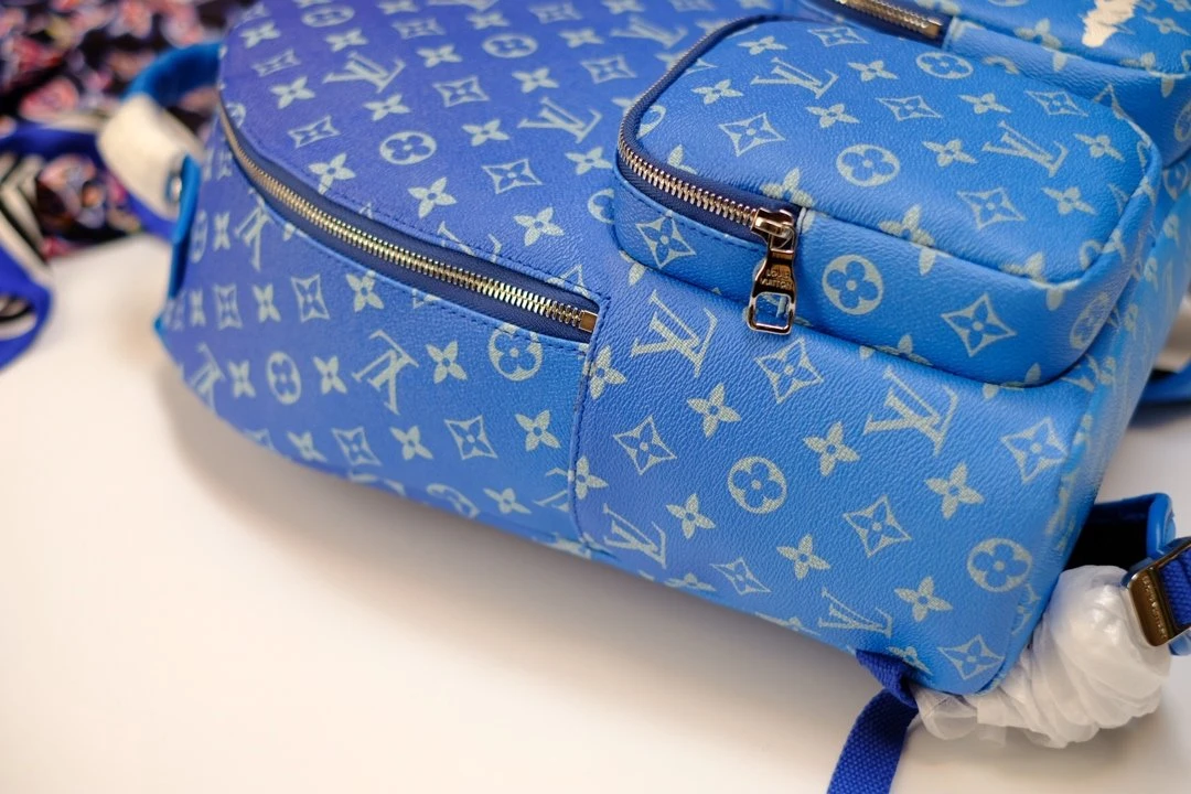 Louis Vuitton AAA-BACKPACK MULTIPOCKET M45441 Blue 4 M Monogram Blue