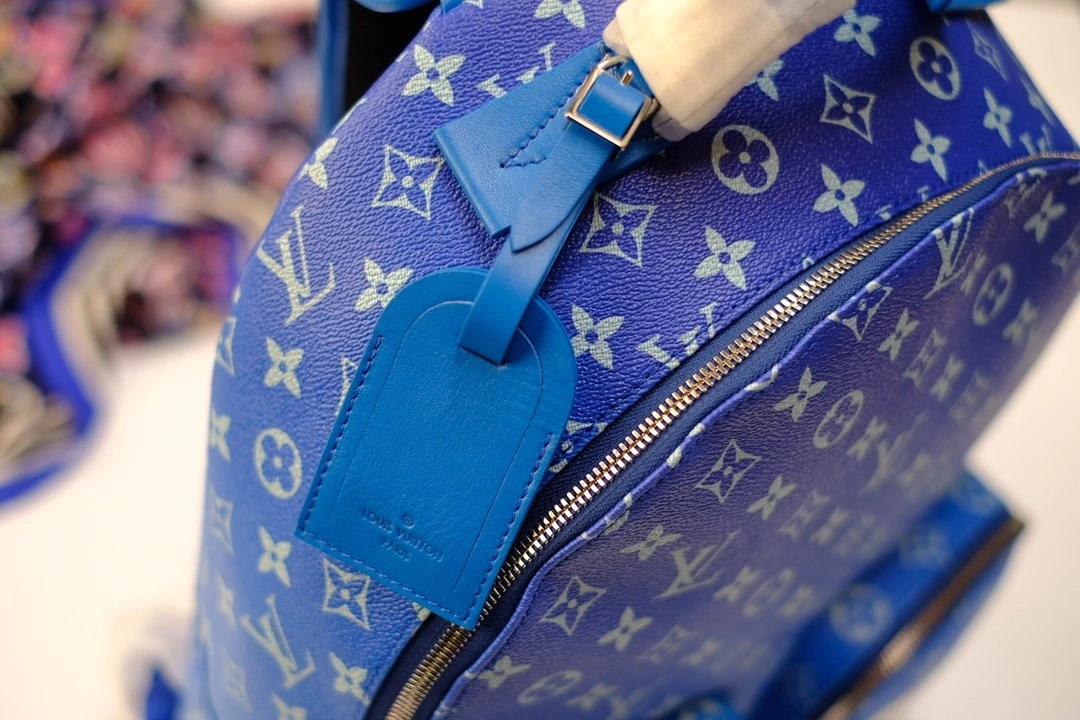 Louis Vuitton AAA-BACKPACK MULTIPOCKET M45441 Blue 2 M Monogram Blue