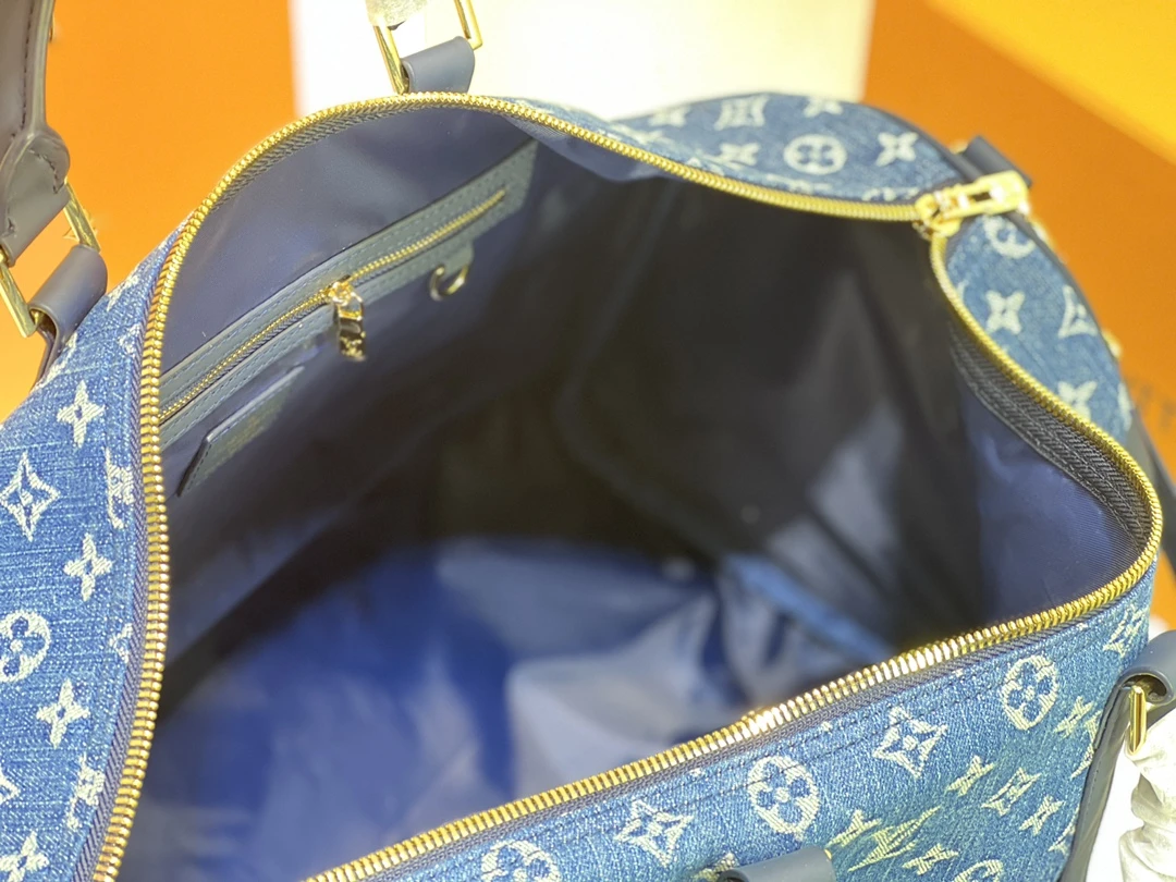 Louis Vuitton KEEPALL BANDOULIeRE 50 M45975 Blue 8 M