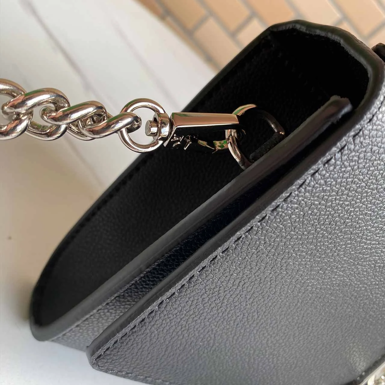 Louis Vuitton LOCKME CLUTCH M56088 PINK/BLUE 12 M