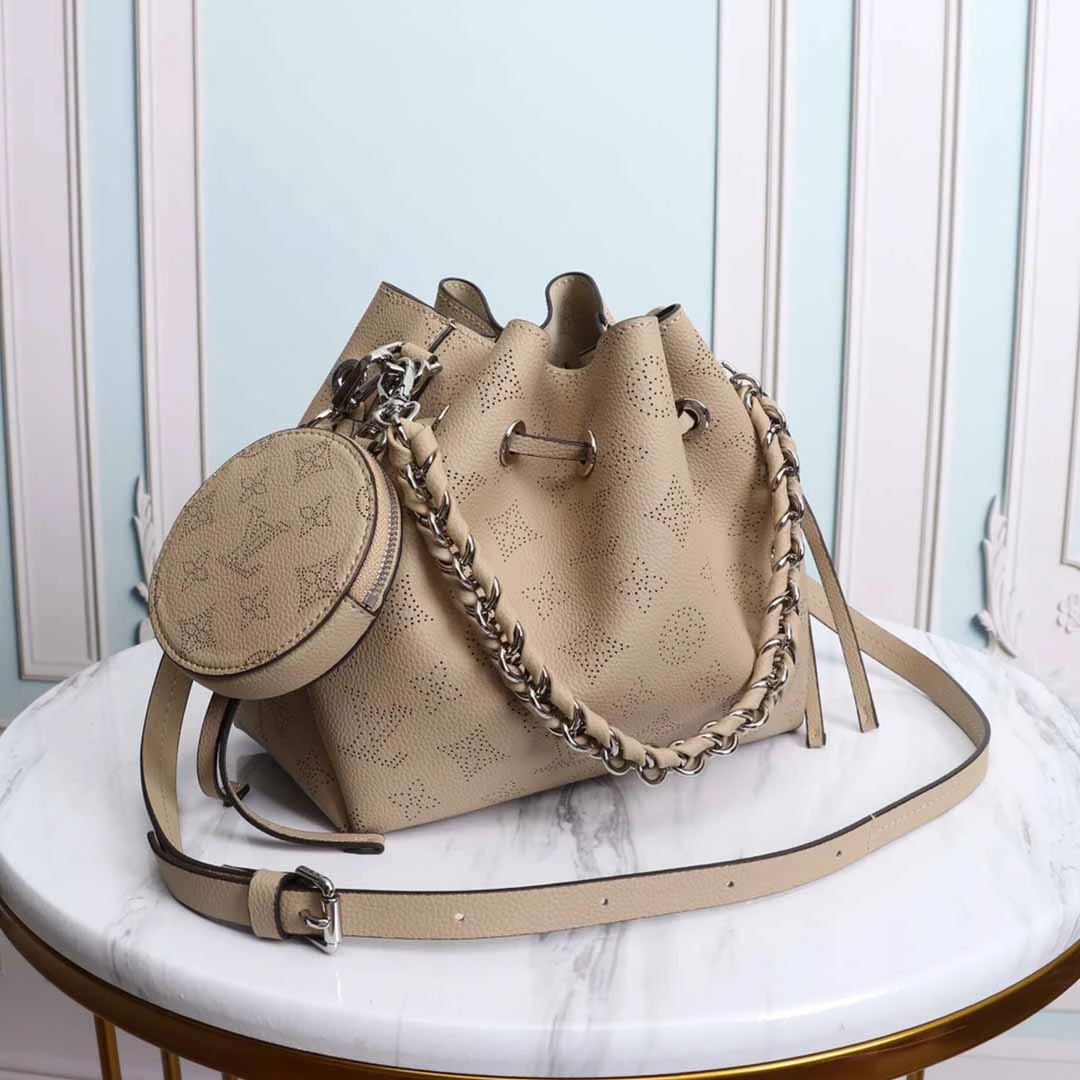 Louis Vuitton MURIA M57526 Black/Beige/Pink 10 M