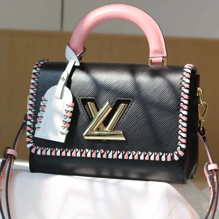 Louis Vuitton Twist MM handbag Black/Pink/Brown 1 M