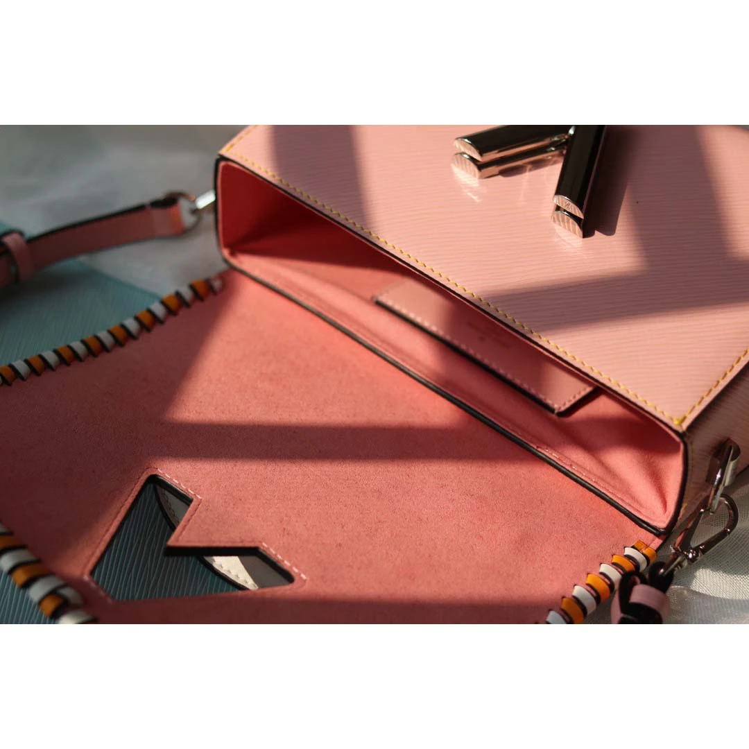 Louis Vuitton Twist MM handbag Black/Pink/Brown 10 M