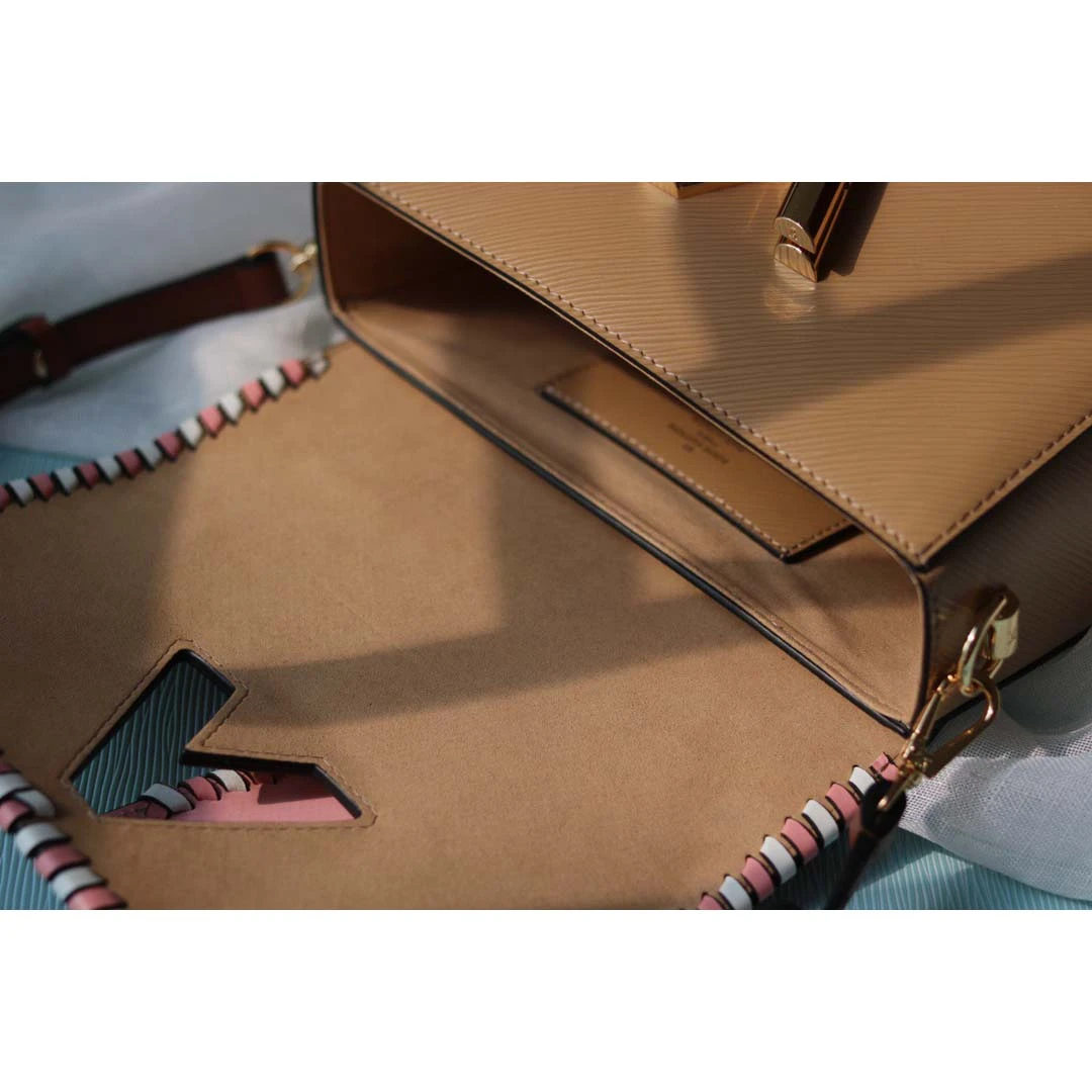 Louis Vuitton Twist MM handbag Black/Pink/Brown 15 M