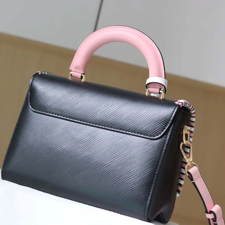 Louis Vuitton Twist MM handbag Black/Pink/Brown 4 M