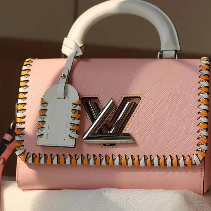 Louis Vuitton Twist MM handbag Black/Pink/Brown 6 M