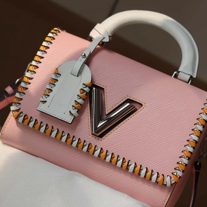 Louis Vuitton Twist MM handbag Black/Pink/Brown 7 M