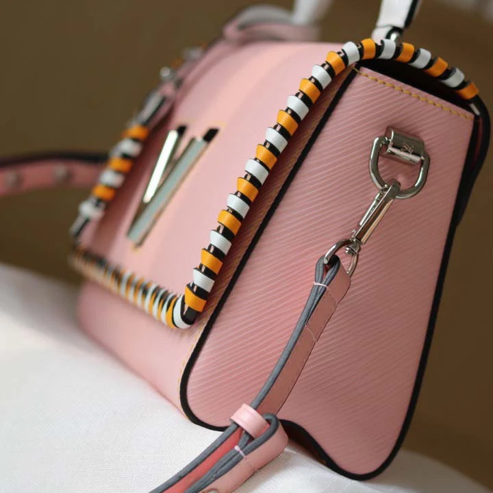 Louis Vuitton Twist MM handbag Black/Pink/Brown 9 M