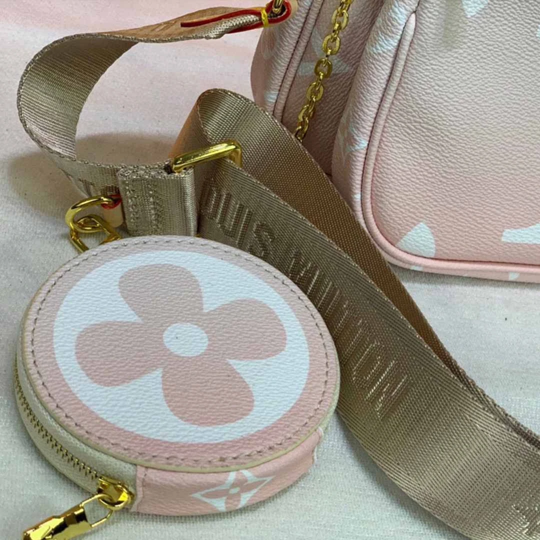 Louis Vuitton MULTI POCHETTE ACCESSOIRES-M57634 Pink/Blue 13 M