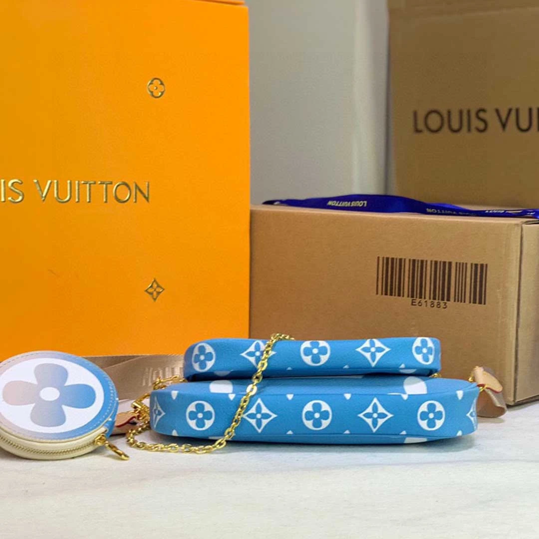 Louis Vuitton MULTI POCHETTE ACCESSOIRES-M57634 Pink/Blue 4 M