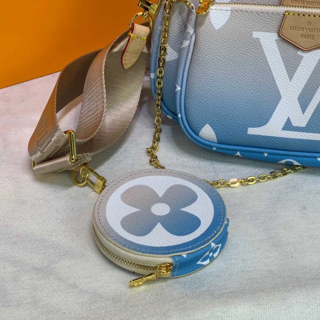 Louis Vuitton MULTI POCHETTE ACCESSOIRES-M57634 Pink/Blue 7 M