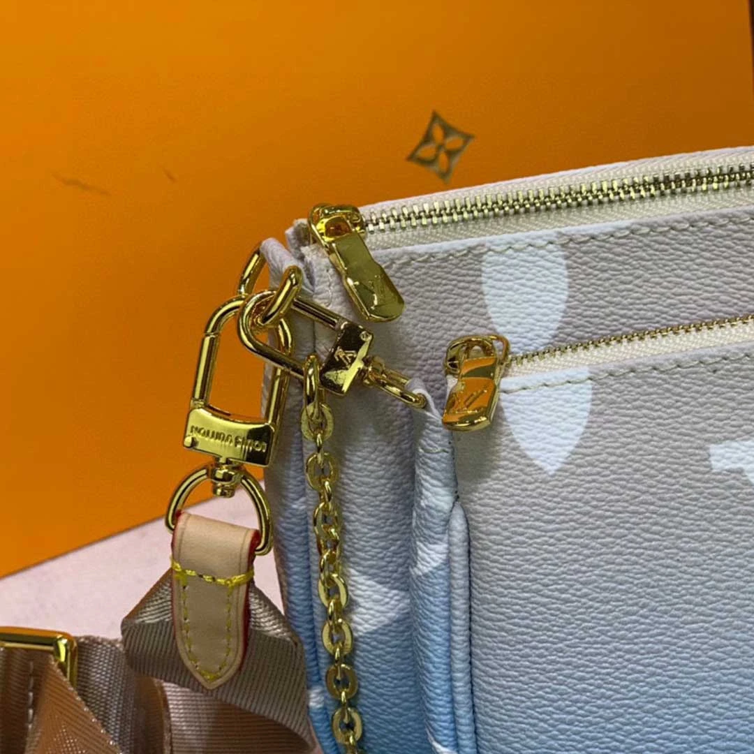 Louis Vuitton MULTI POCHETTE ACCESSOIRES-M57634 Pink/Blue 8 M