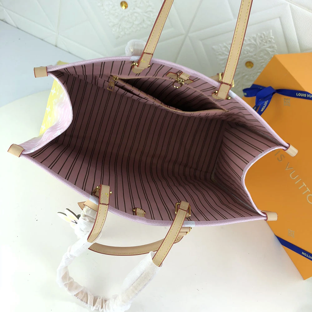 Louis Vuitton ONTHEGO GM Blue/Pink/Mist 11 M