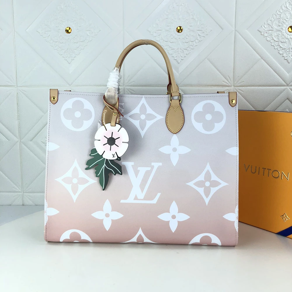 Louis Vuitton ONTHEGO GM Blue/Pink/Mist 12 M