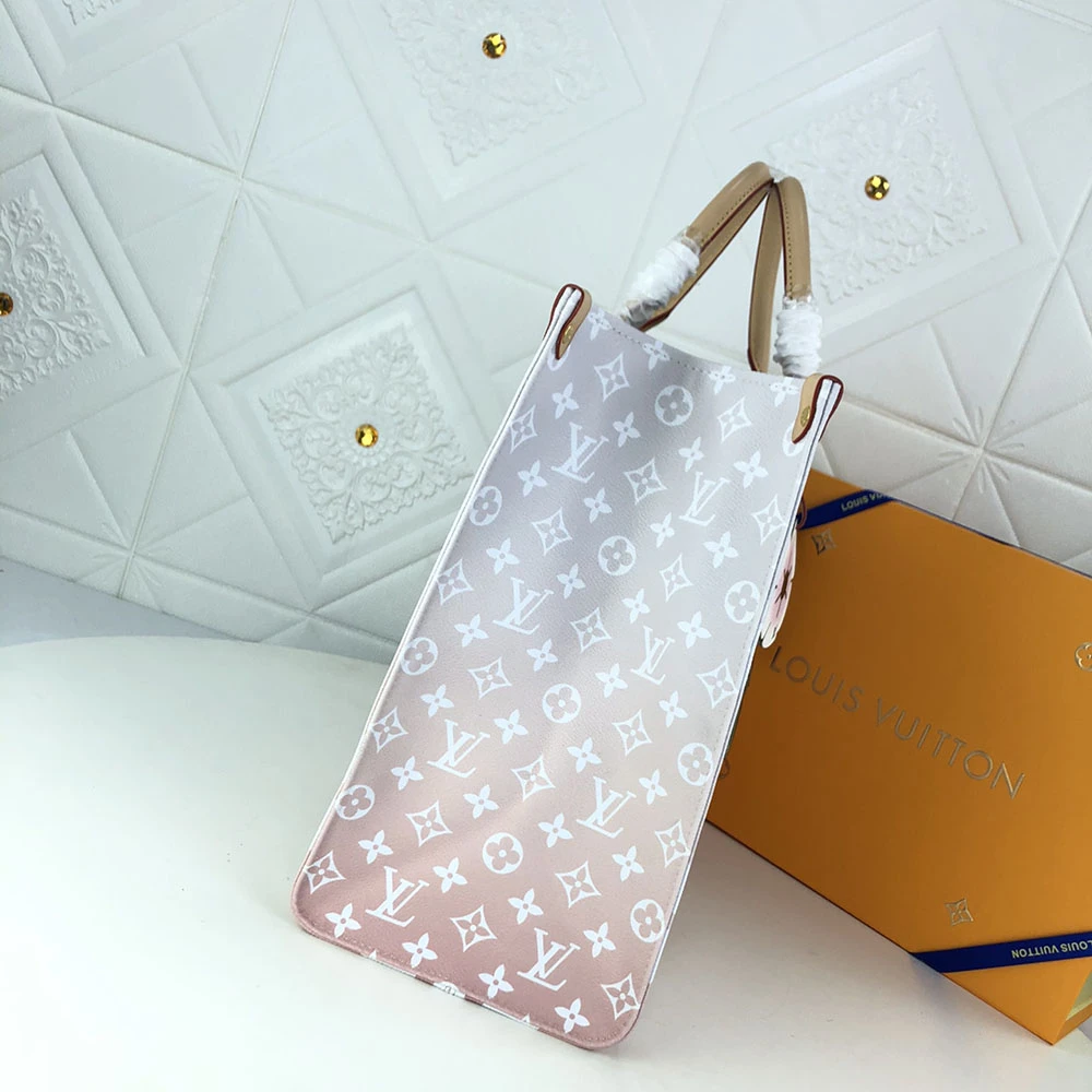 Louis Vuitton ONTHEGO GM Blue/Pink/Mist 15 M
