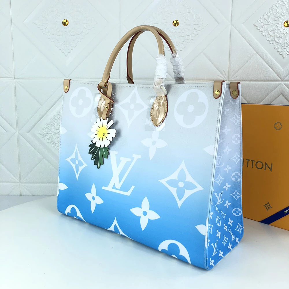 Louis Vuitton ONTHEGO GM Blue/Pink/Mist 3 M