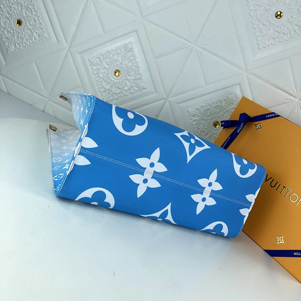 Louis Vuitton ONTHEGO GM Blue/Pink/Mist 4 M