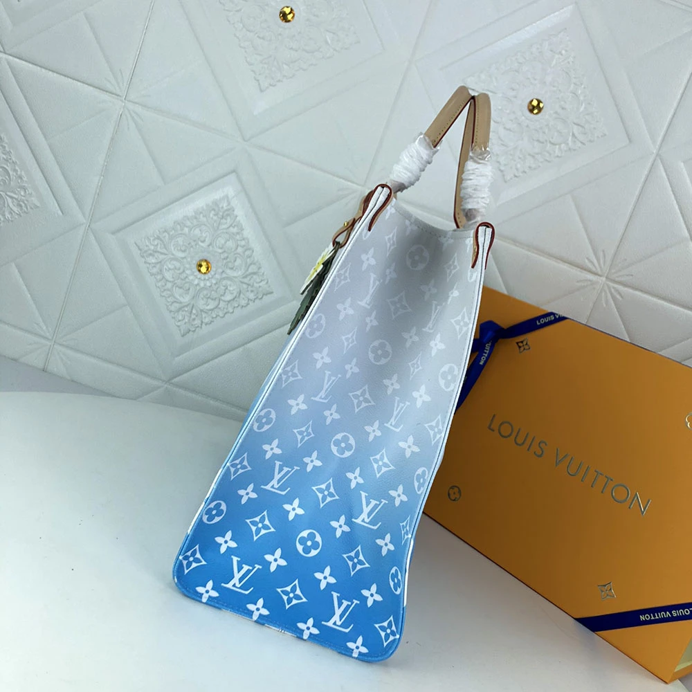 Louis Vuitton ONTHEGO GM Blue/Pink/Mist 5 M