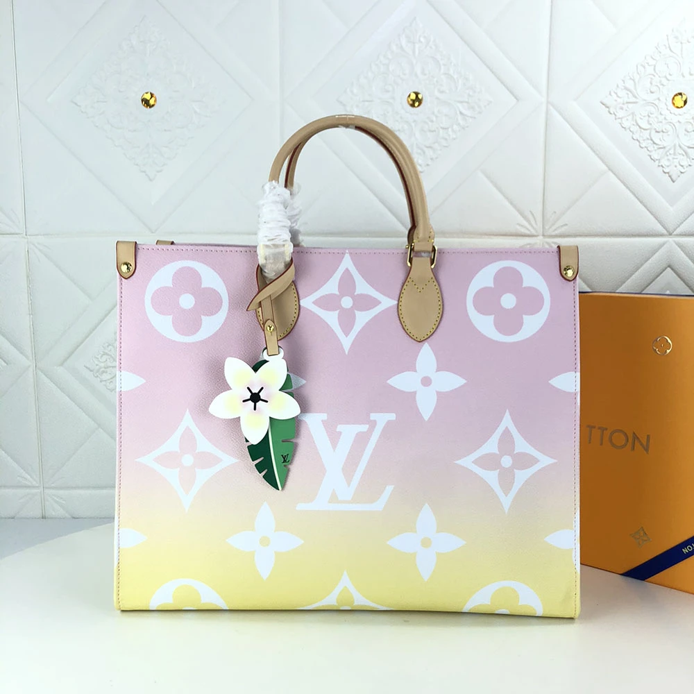 Louis Vuitton ONTHEGO GM Blue/Pink/Mist 7 M
