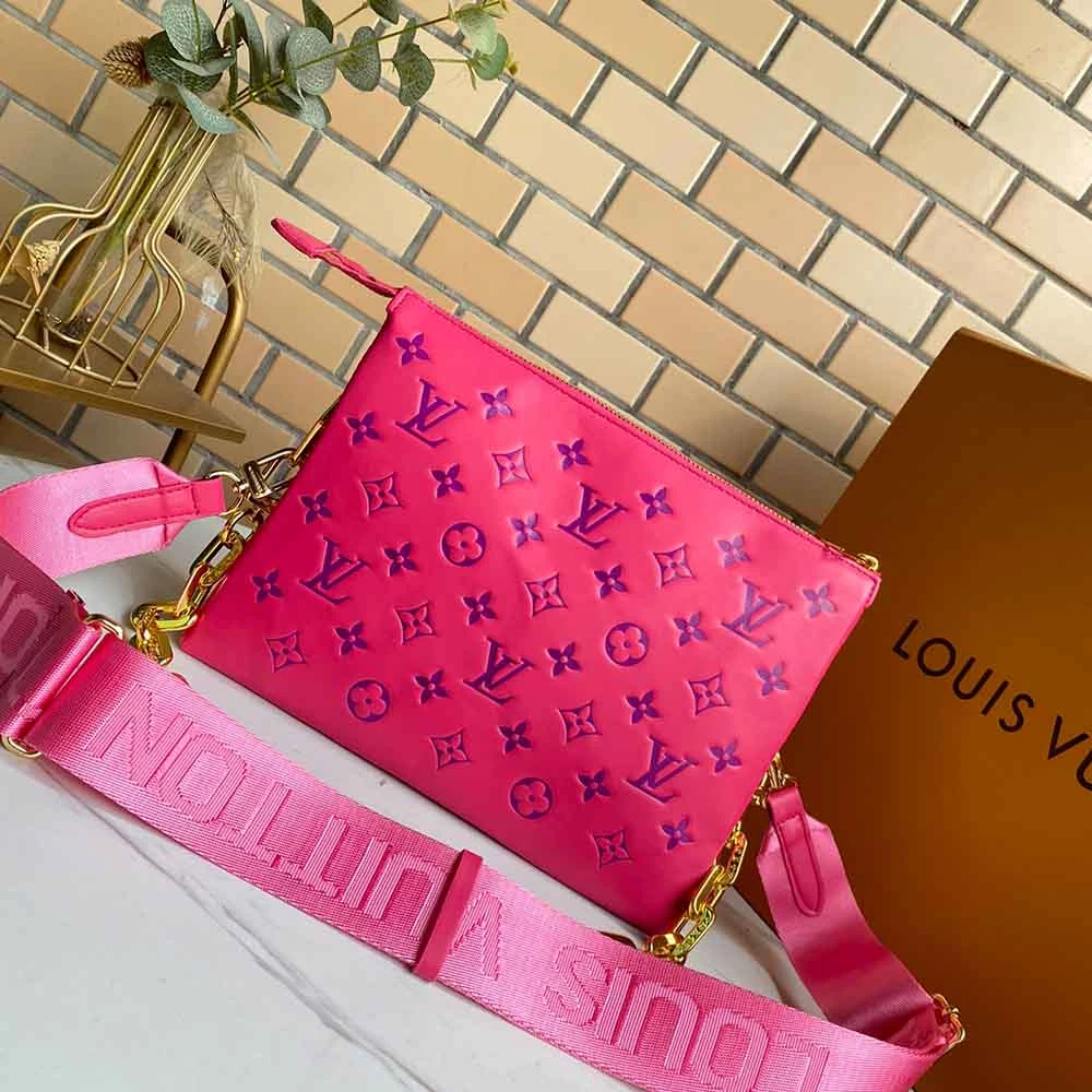 Louis Vuitton COUSSIN PM M58628 Pink/Dark Blue 2 M