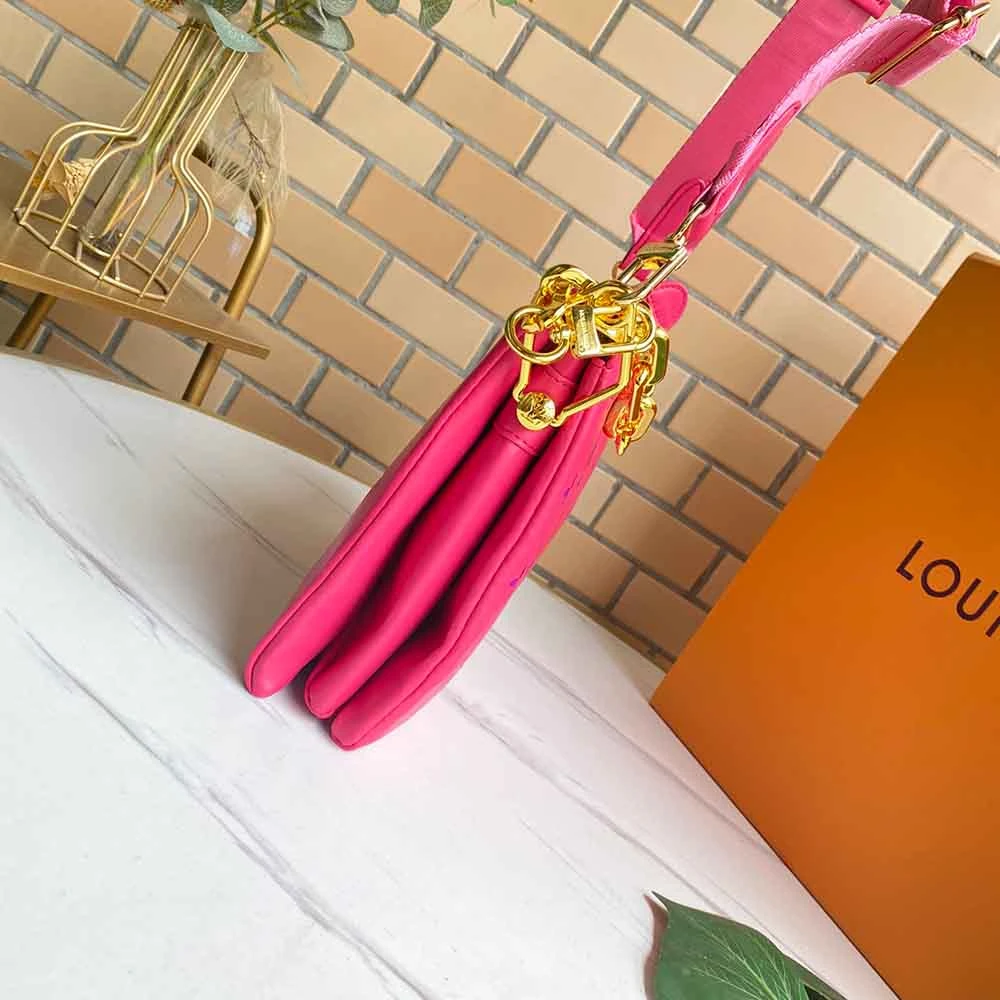 Louis Vuitton COUSSIN PM M58628 Pink/Dark Blue 10 M